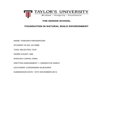 English 2, assignment 1