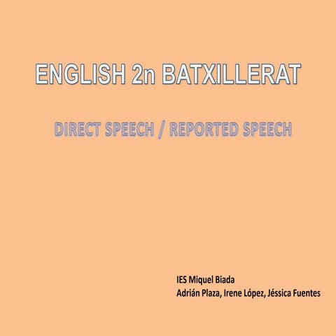 English 2n batxillerat jéssica adrián irene