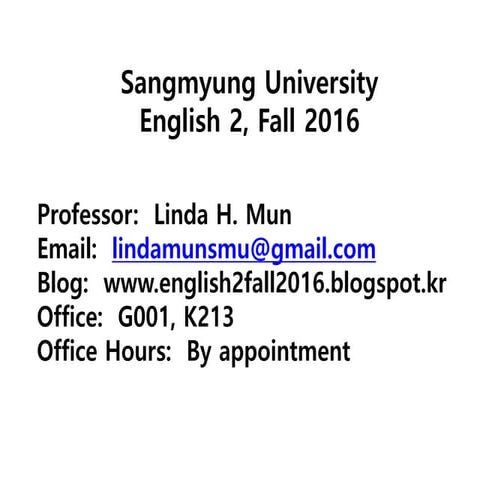 English 2 orientation