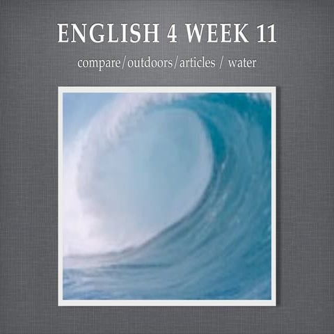 English4 week11 lessonplan