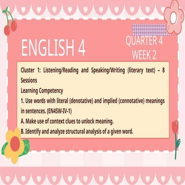 Grade 4 MAtatag English 4 Week 2 Quarter 4.pptx