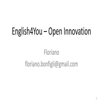 Teaching English through Open Innovation