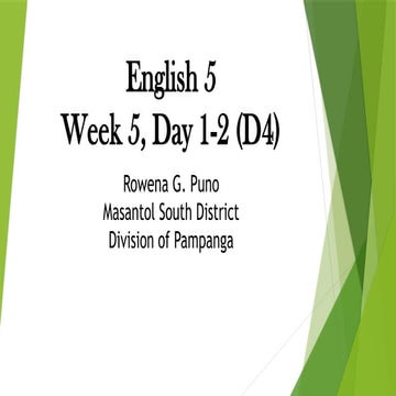 ENGLISH 5 PPT Q4 W5 - Complex Sentence, Independent And Dependent Clause, COMPOSITION CLARITY.pptx