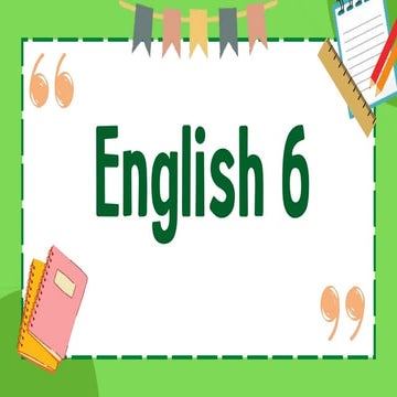 Sentences and Fragments English 6 (1).pptx