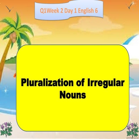 PLURALIZATION OF NOUNS in english 6.pptx