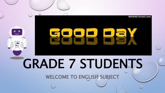 English 7 Lesson 1 Ppt Pptx English 7 Lesson 1 Ppt Pptx