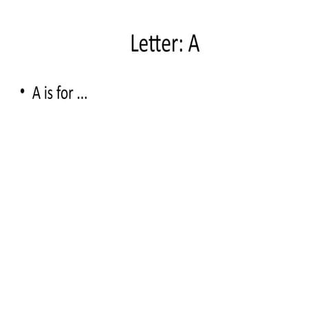 Comprehensive Alphabet Learning Presentation: A to Z Overview | PPTX
