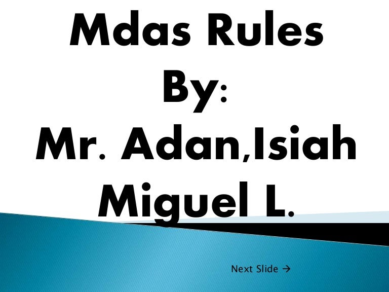 Mathematics MDAS RULES GRADE 5
