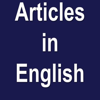 Articles in English