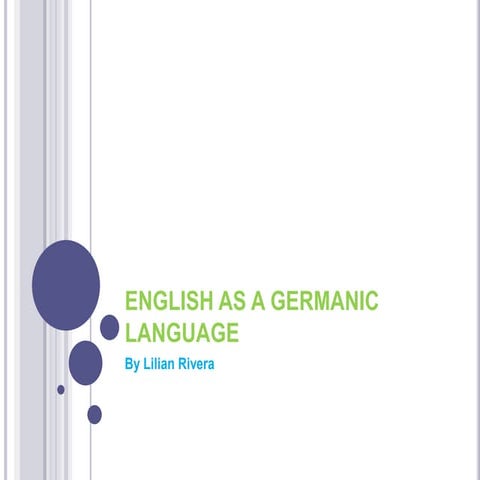 English as a germanic language