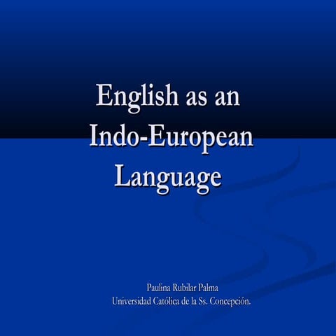 English as an indo  european language (map)