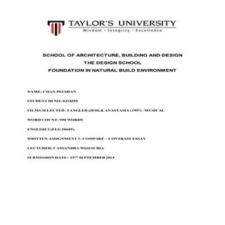 English assignment 1