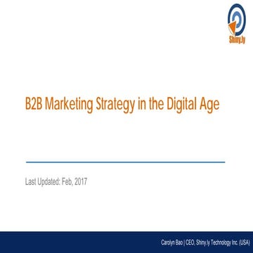 Definitive Guide to B2B Marketing in the Digital Age