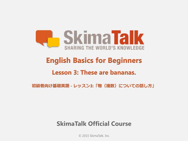 English Basics For Beginners Lesson 3 Ppt English Basics For Beginners Lesson 3 Ppt