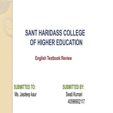 Honeysuckle and Pact with sun english book review.pptx