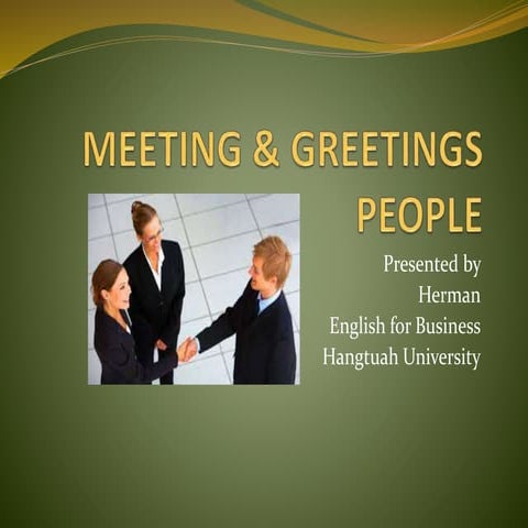 English business 1 (meeting &amp; greeting)