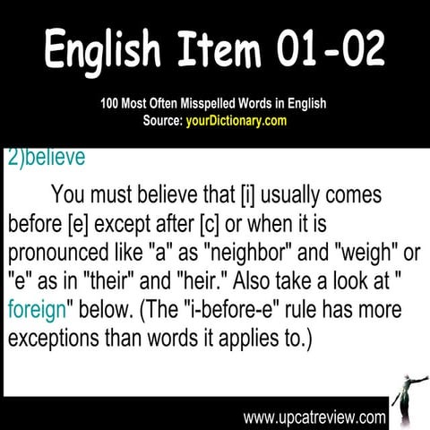 Misspelled words | PPTX