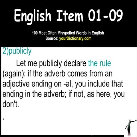 Learning English Pronunciation sentence stress1 | PPT