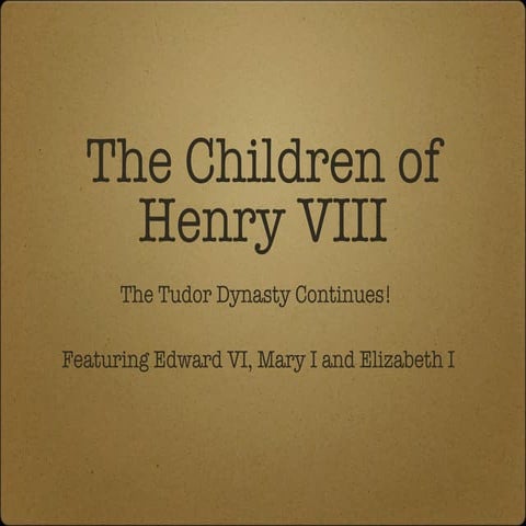 Children of henry viii