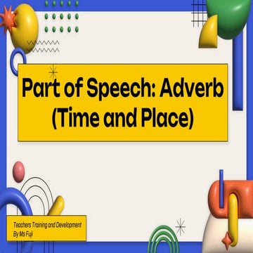PART OF SPEECH - Adverb - PoS.pptx