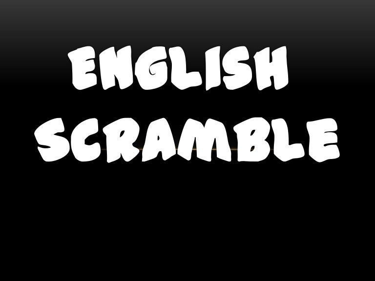 English Class Unscramble Words Game