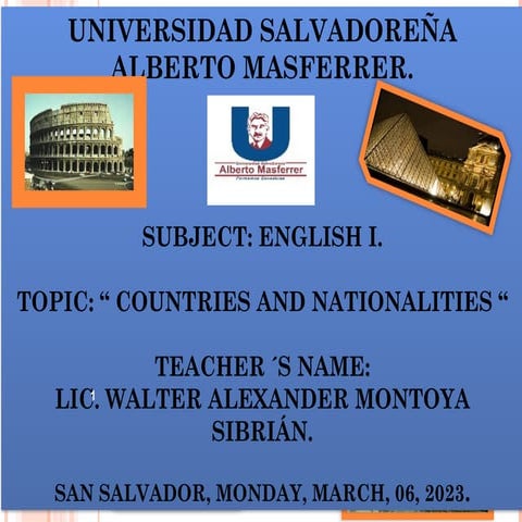 ENGLISH CLASS COUNTRIES AND NATIONALITIES..pptx