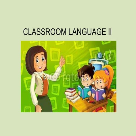 English classroom language