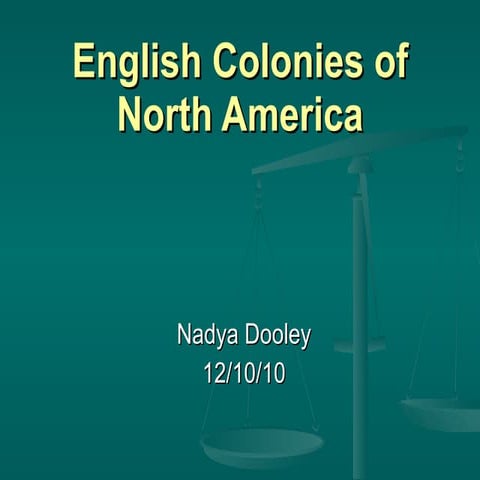 English colonies