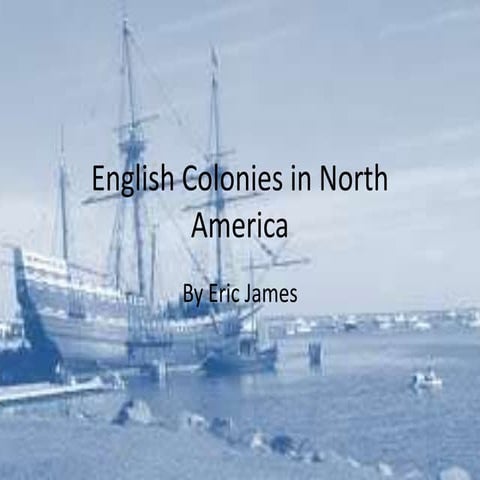 English colonies in north america