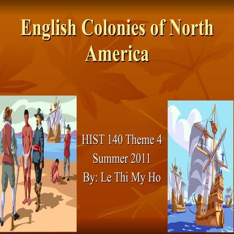 English Colonies of North America