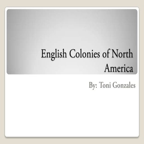 English colonies of north america