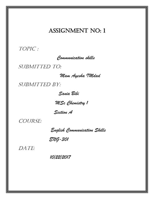 Business communication bba semester 1 notes | PPTX