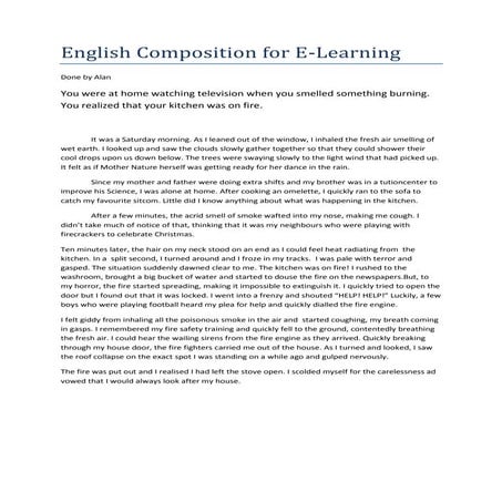 Composition - Continuous Writing | DOCX