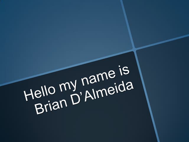 English Comp 1 Who am I?