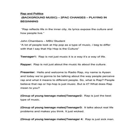 English coursework radio final draft new