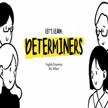 English Determiners Presentation in Black and Yellow Hand Drawn Style.pdf