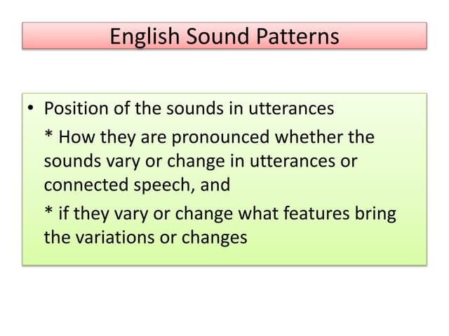 English diphthongs