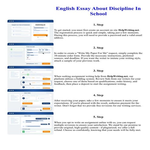 English Essay About Discipline In School