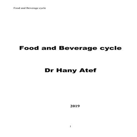 English food &beverages dr hany 