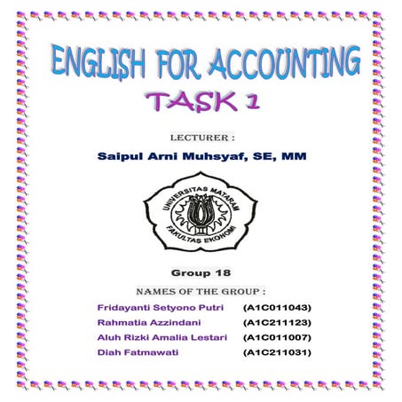 English for accounting 2 | DOCX