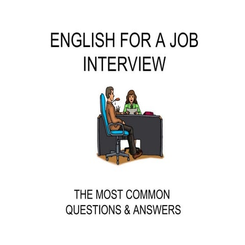 English for a job interview