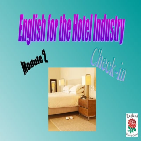 English for hotel management module 2 - check-in | PPT