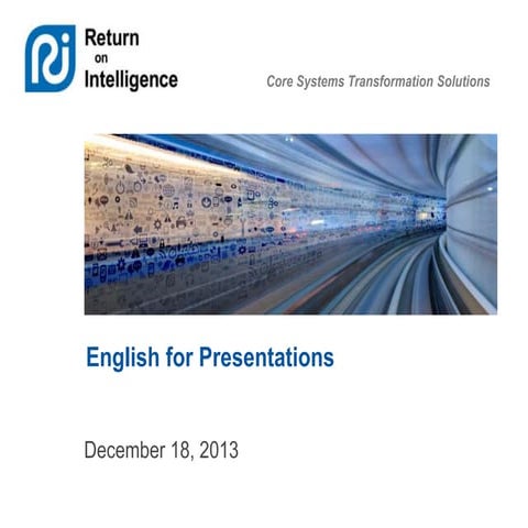 English for Presentations