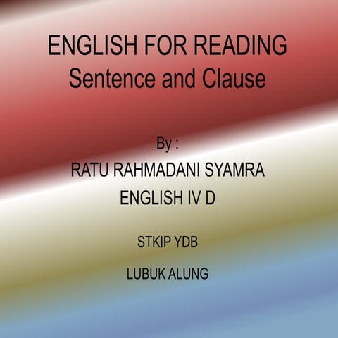 English for reading
