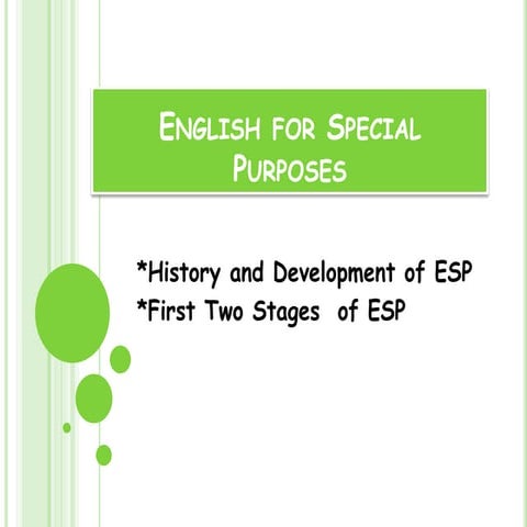 English for special purposes report