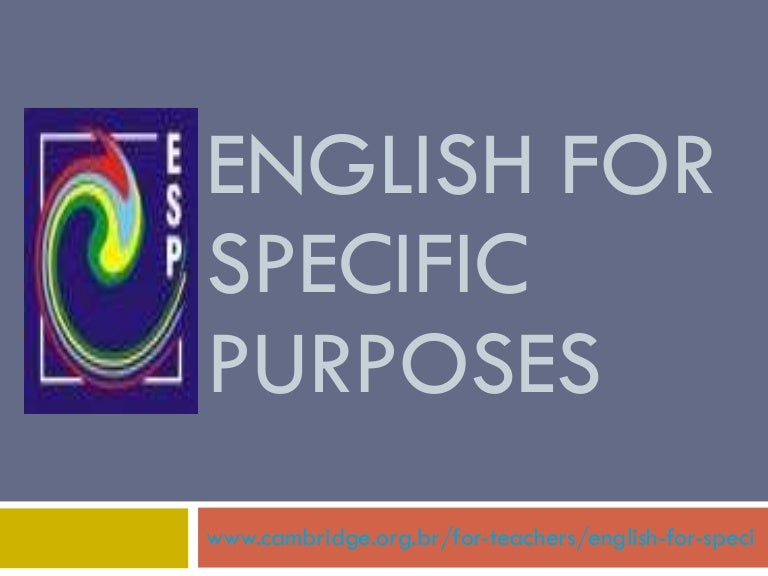 English for Specific Purposes ppt