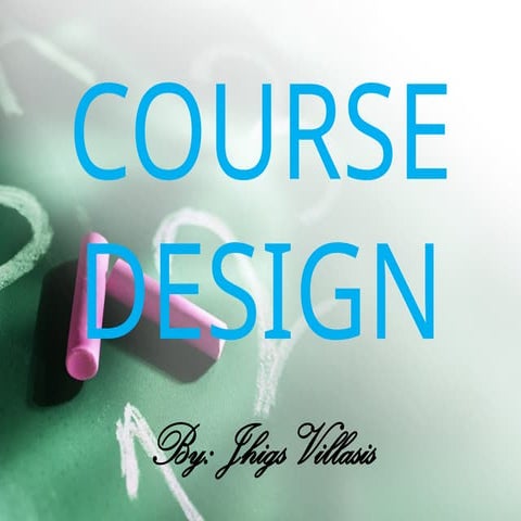 English for Specific Purposes (ESP): Course Design