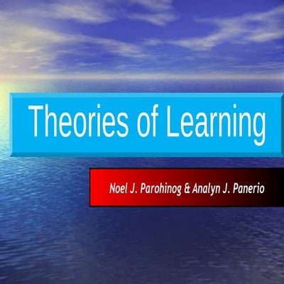 English for Specific Purposes (ESP): Theories of Learning