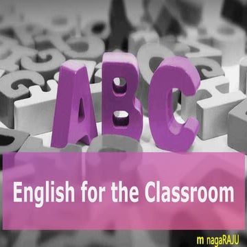 English for the Classroom