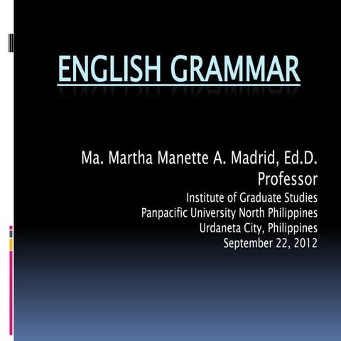 English Grammar